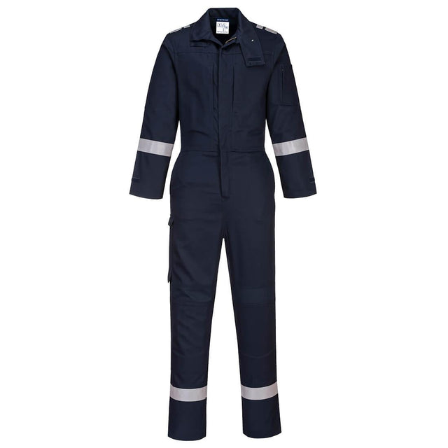 Bizflame Work Stretch Panelled FR Coverall - Navy
