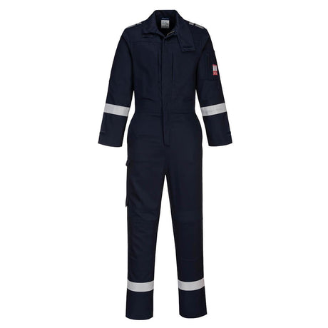Bizflame Work Lightweight Stretch Panelled FR Coverall - Navy