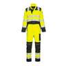 PW3 Modaflame Work Hi-Vis Multi-Norm FR Coverall - Yellow/Black