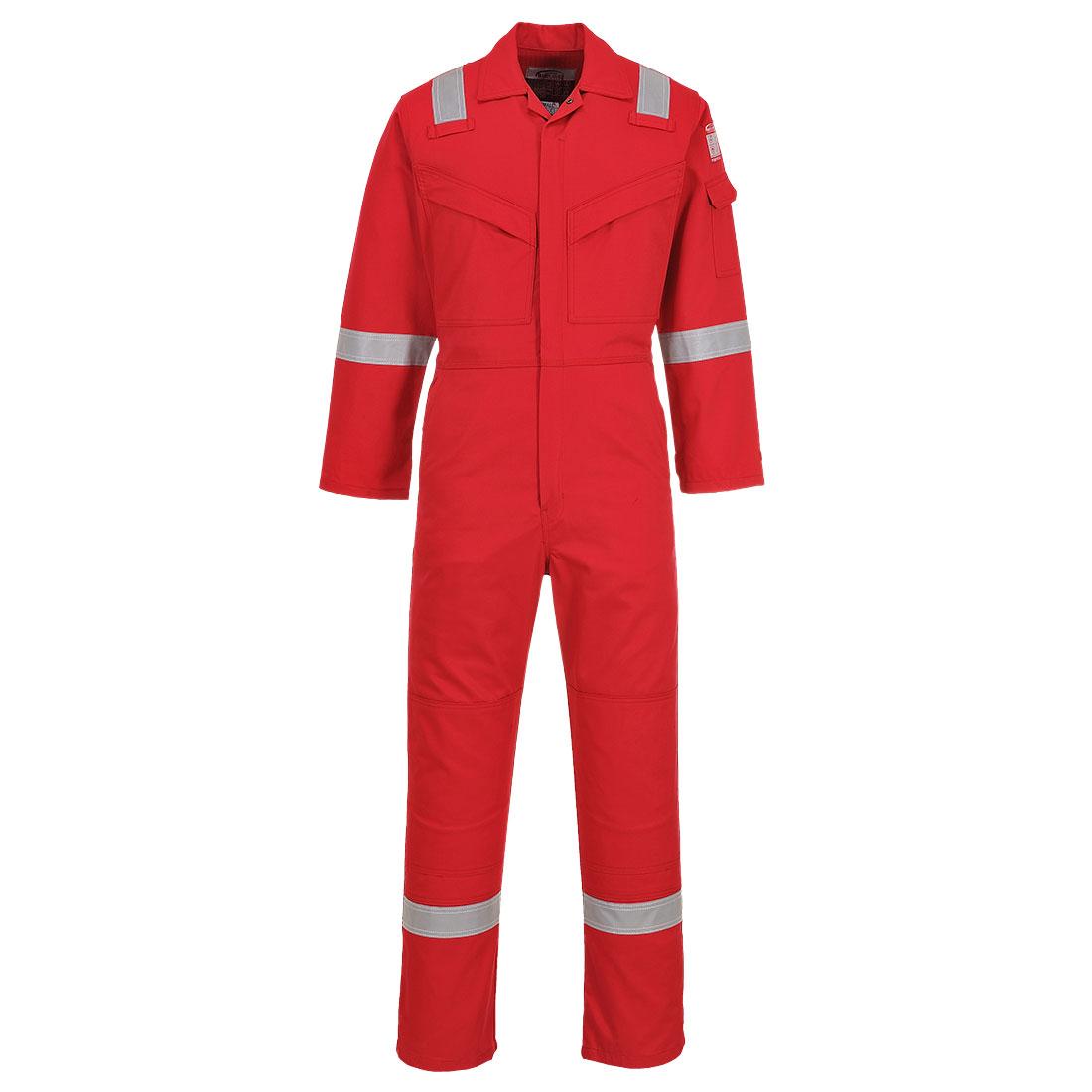 Bizflame Work Anti-Static FR Coverall 350g - Red