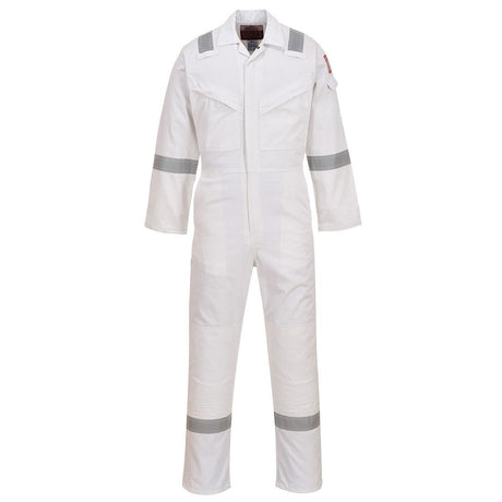 Bizflame Work Anti-Static FR Coverall 350g - White