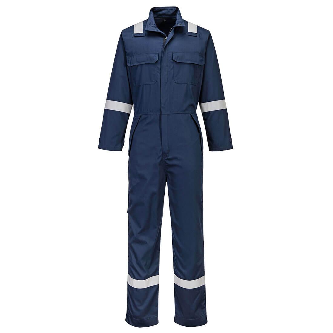 Bizflame Work Chemical Resistant FR Coverall - Navy