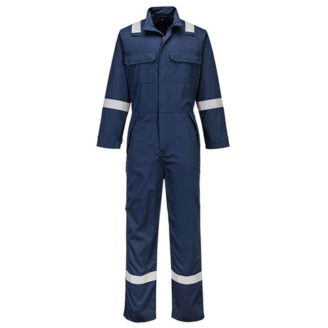 Bizflame Work Chemical Resistant FR Coverall - Navy