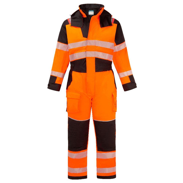 PW3 Modaflame Rain+ Hi-Vis Multi-Norm FR Winter Coverall - Orange/Black