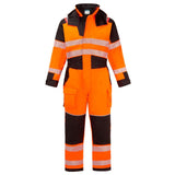 PW3 Modaflame Rain+ Hi-Vis Multi-Norm FR Winter Coverall - Orange/Black