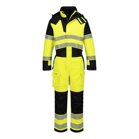 PW3 FR Modaflame Rain+ Hi-Vis Winter Coverall - Yellow/Black