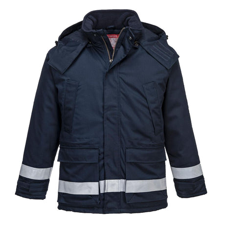 Bizflame Work Anti-Static FR Winter Jacket - Navy