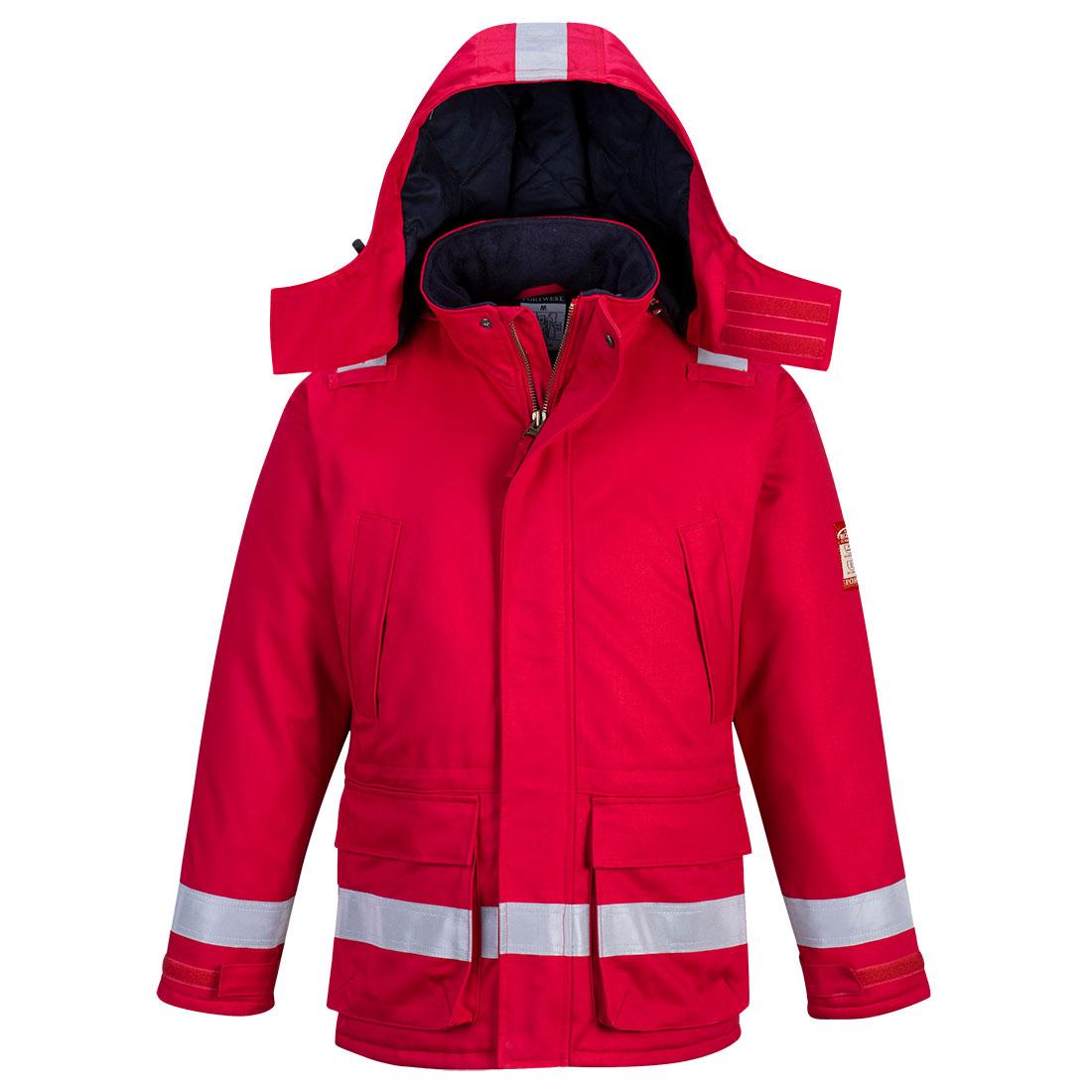 Bizflame Work Anti-Static FR Winter Jacket - Red