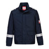 Bizflame Work Lightweight Stretch Panelled FR Jacket - Navy