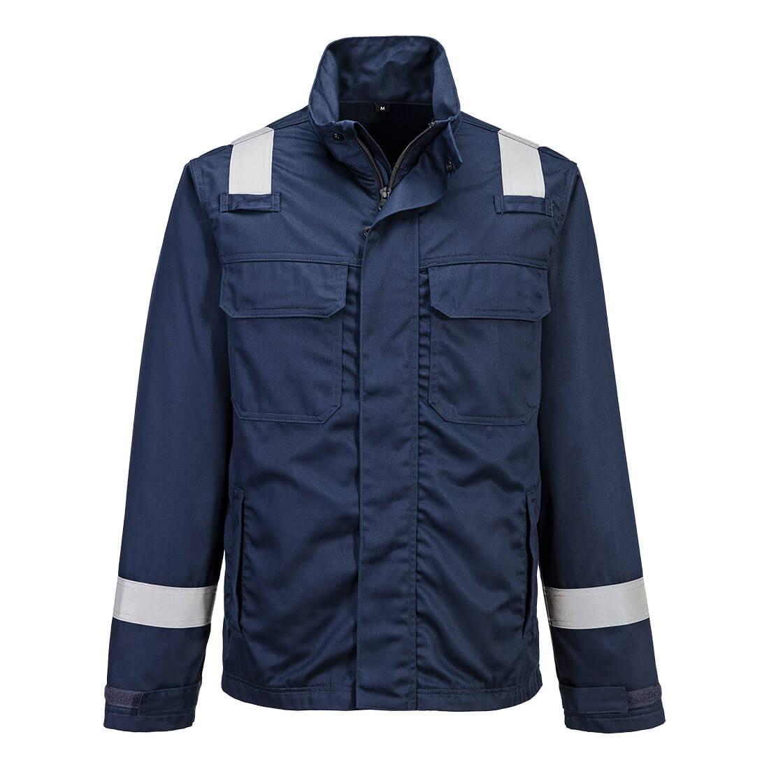 Bizflame Work Chemical Resistant FR Jacket - Navy