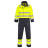 Bizflame Work Hi-Vis Multi-Norm Contrast FR Coverall - Yellow/Navy
