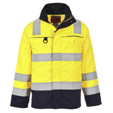 Bizflame Work Hi-Vis Multi-Norm FR Jacket - Yellow/Navy