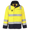 Bizflame Work Hi-Vis Multi-Norm Contrast FR Jacket - Yellow/Navy