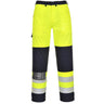 Bizflame Work Hi-Vis Multi-Norm Contrast FR Trousers - Yellow/Navy
