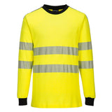 PW3 Modaflame Knit Hi-Vis FR Long Sleeve T-Shirt - Yellow/Black
