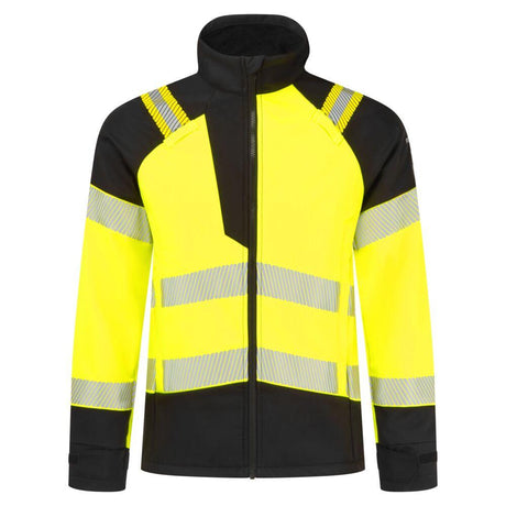 PW3 Modaflame Softshell Hi-Vis Multi-Norm FR Jacket - Yellow/Black