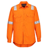 Bizflame Work Lightweight Anti-Static FR Shirt - Orange