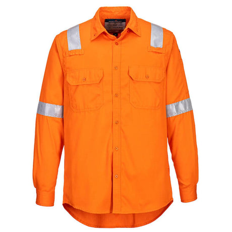 Bizflame Work Lightweight Anti-Static FR Shirt - Orange