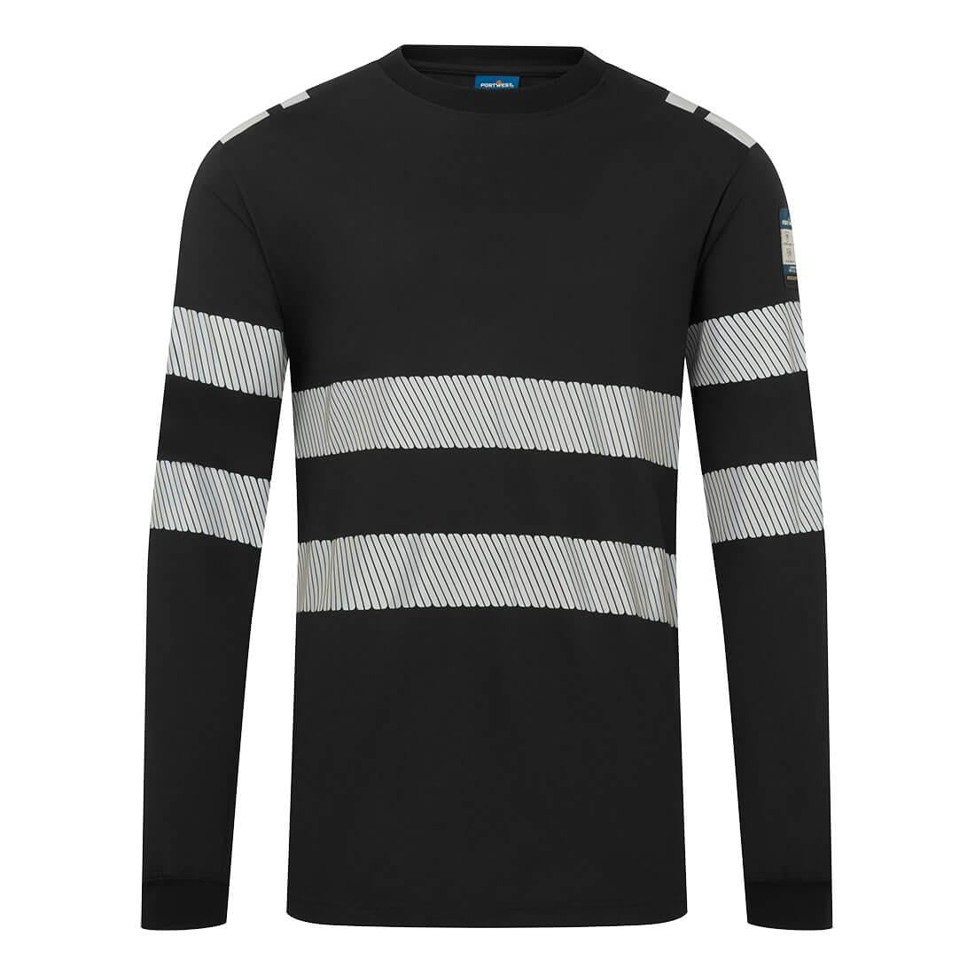 PW3 Modaflame Knit FR Long Sleeve T-Shirt - Black