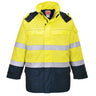Bizflame Rain+ Hi-Vis Multi-Norm Constrast FR Jacket - Yellow/Navy