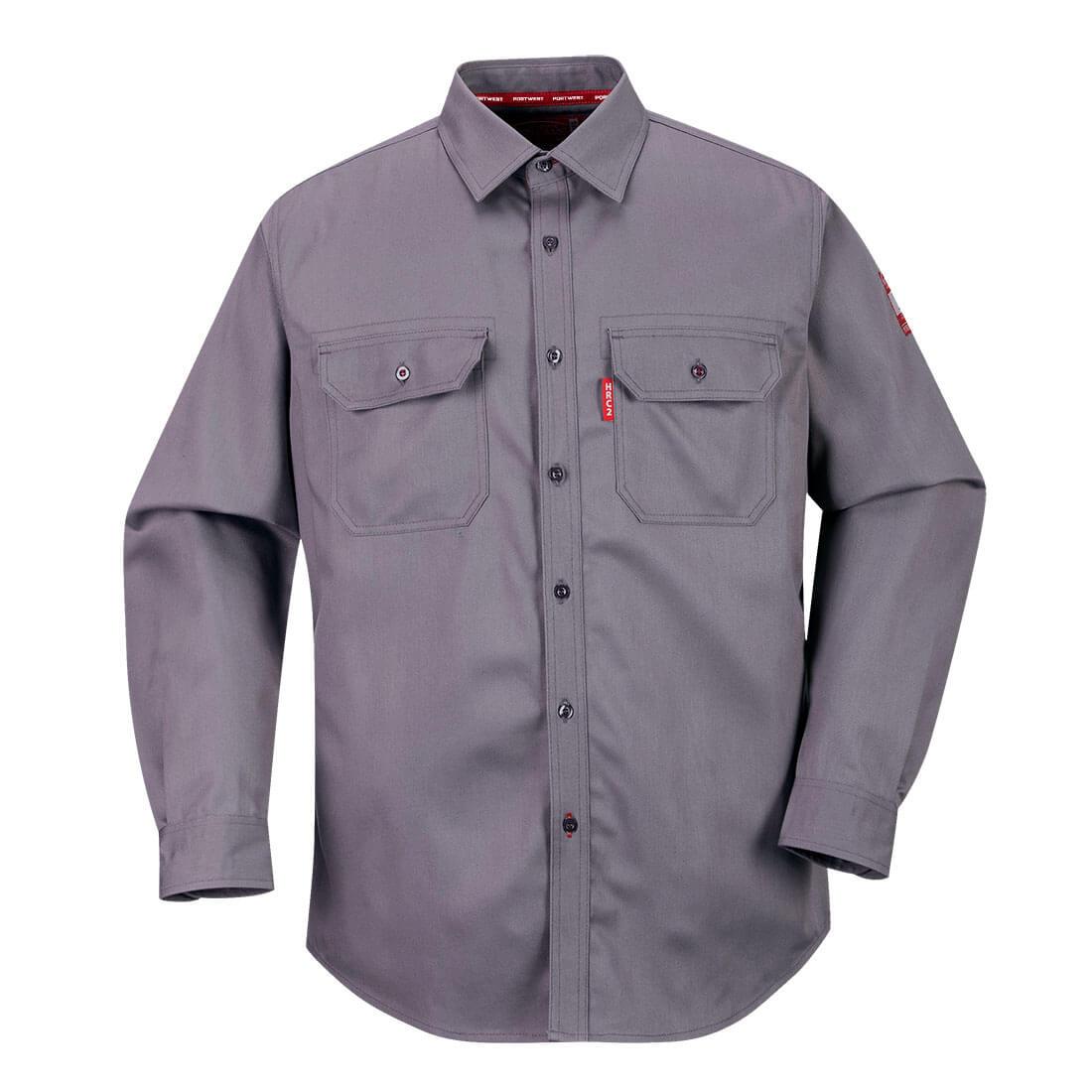 Bizflame 88/12 FR Work Shirt - Grey