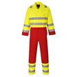 Bizflame Work Hi-Vis FR Coverall - Yellow