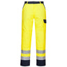 Bizflame Work Hi-Vis Contrast FR Trousers - Yellow