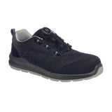 Portwest Composite Wire Lace Safety Trainer Knit S1P - Black/Grey