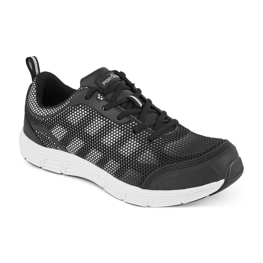 Steel Textile Trainer  S1P FO SR - Black/White