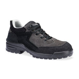 Steel Suede Leather Low Shoe  S3L CI FO SR - Black/Grey