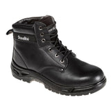 Steel Action Leather Ankle Boot S3 SR - Black