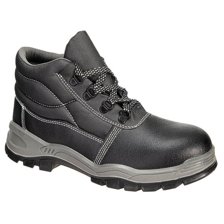 Steel Action Leather Mid Boot S3 SRC - Black