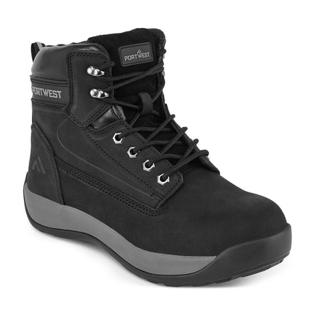 Steel Nubuck Leather Mid Boot S3 HRO - Black