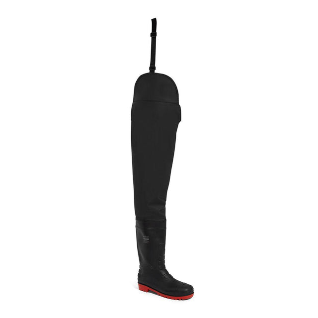 Steel PVC Waist Wader S5 FO - Black