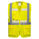 Glowtex Ezee Zip Executive Vest - Yellow