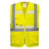 Glowtex Ezee Zip Executive Vest - Yellow
