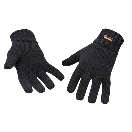Insulated Knit Glove - Black