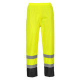 Hi-Vis Contrast Classic Rain Trousers - Yellow/Black