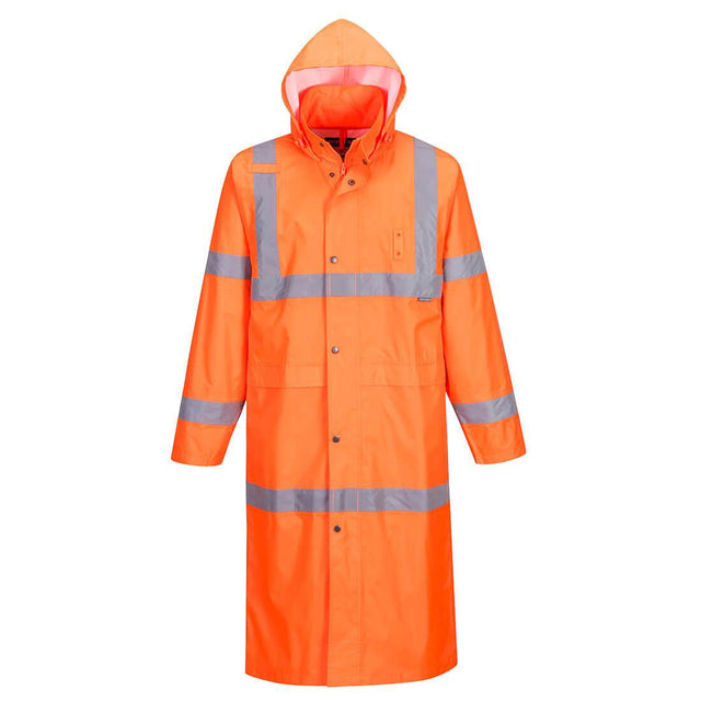 Hi-Vis Rain Coat 122cm - Orange