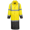 Hi-Vis Contrast Raincoat 122cm - Yellow/Black