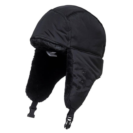 Winter Trapper Cap - Black