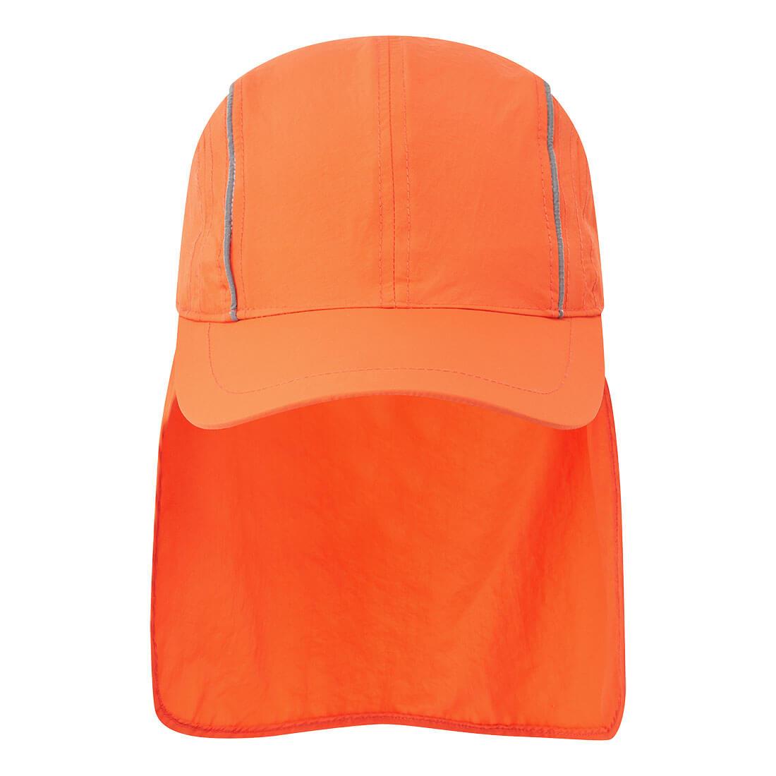 Breathable Sun Shield Cap - Orange