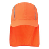 Breathable Sun Shield Cap - Orange