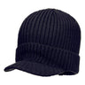 Beanie Hat with Peak - Navy