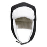 Sherpa Lined Trapper Hat - Black