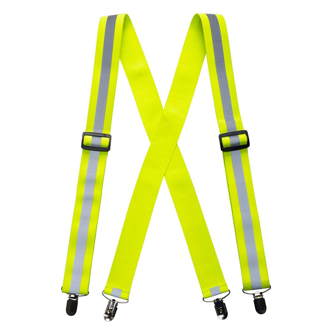 Hi-Vis Trousers Braces - Yellow