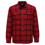 KA3 Sherpa Lined Check Shirt - Red