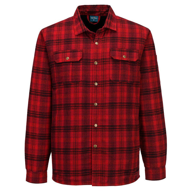 KA3 Sherpa Lined Check Shirt - Red