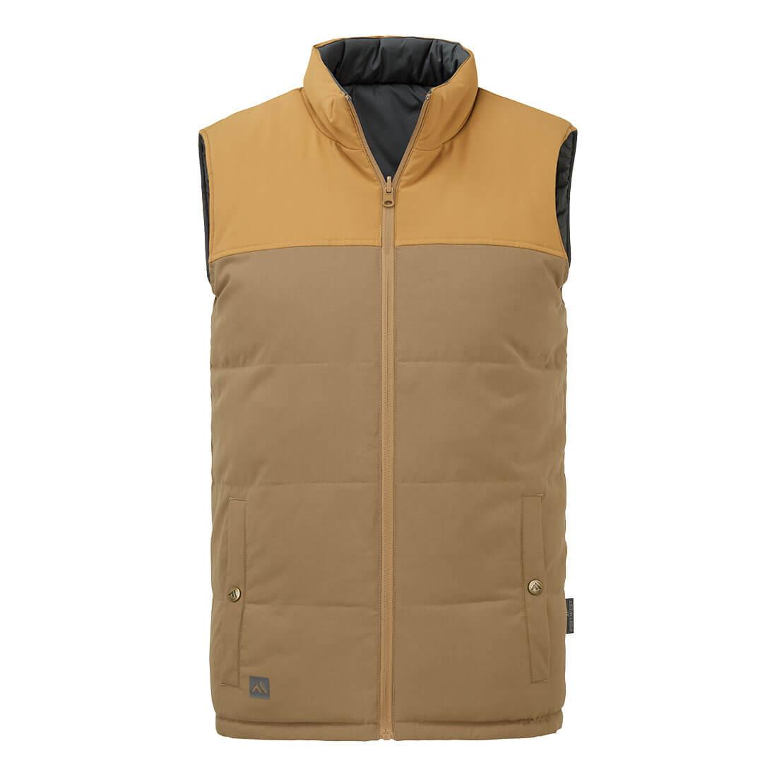 KA3 Reversible Insulated Bodywarmer - Coffee Brown