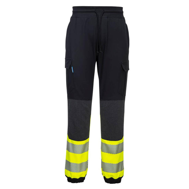 PW3 Hi-Vis Flexi Class 1 Joggers - Black/Yellow